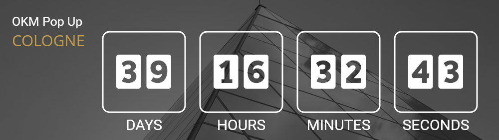 Countdown bis zum OKM Detectors Pop Up Store in Köln