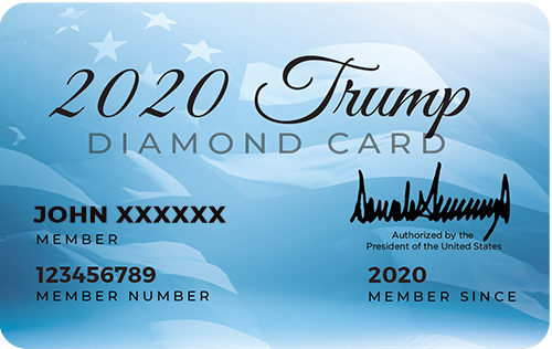 2020 Trump Diamond Card