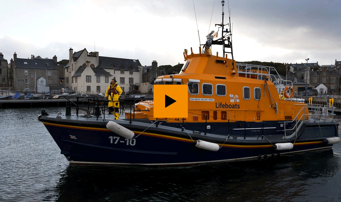 Lerwick RNLI received their first lifeboat Green Lily 90 years ago today. Credit: RNLI