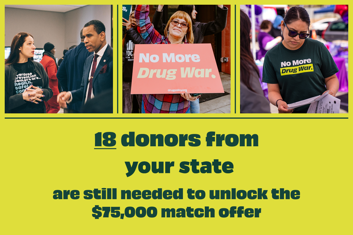 18 donors from your state are still needed to unlock the $75,000 match offer.