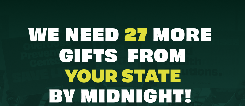 We need 27 more gifts from your area.