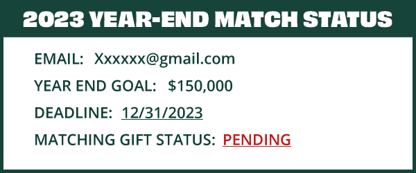 2023 Year-End match gift status