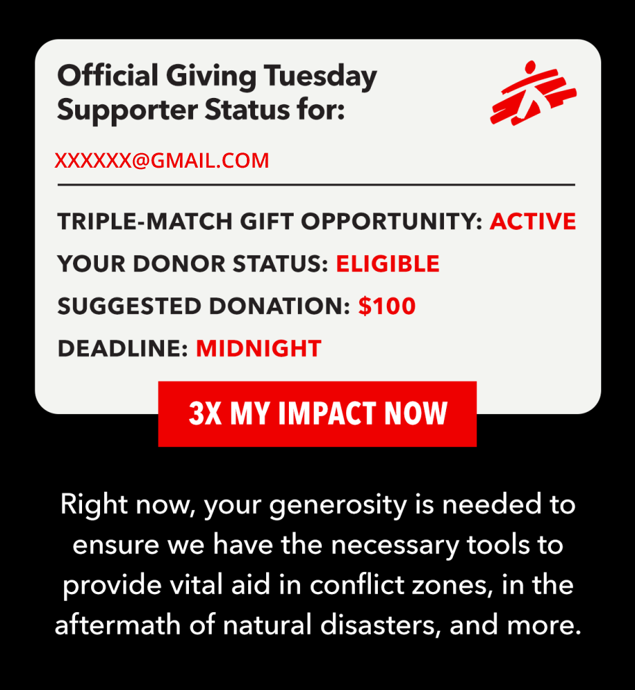 Official Giving Tuesday Supporter Status