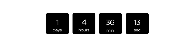 Countdown to Black Friday End