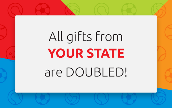 All gifts are DOUBLED!