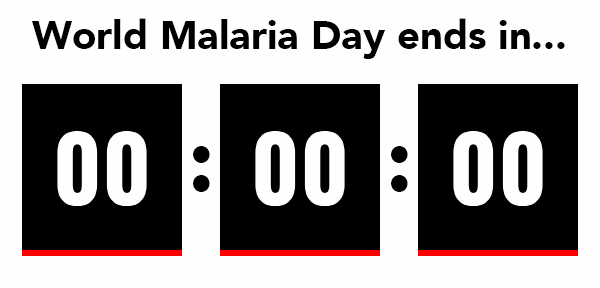 World Malaria Day ends in…