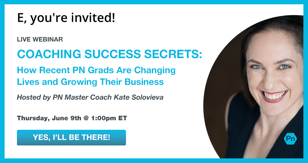 Join our live webinar, "Coaching Success Secrets," on Thursday, June 9th at 1pm Eastern Time.