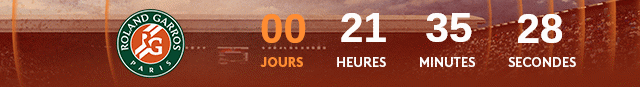 Compte a rebours Roland Garros