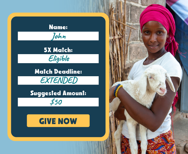 Send 5X the impact to help families.