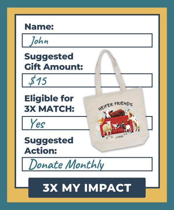 Triple your impact when your gift is matched 3x all year long!