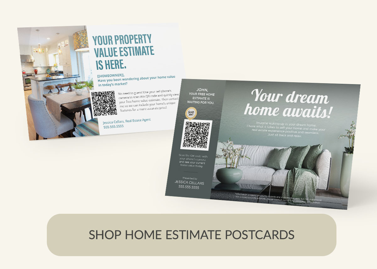 Shop Home Estimate Postcards