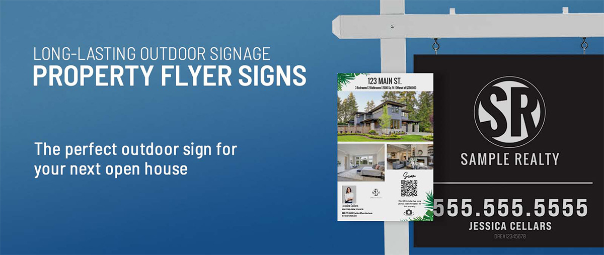 Real Estate Property Flyer Signs